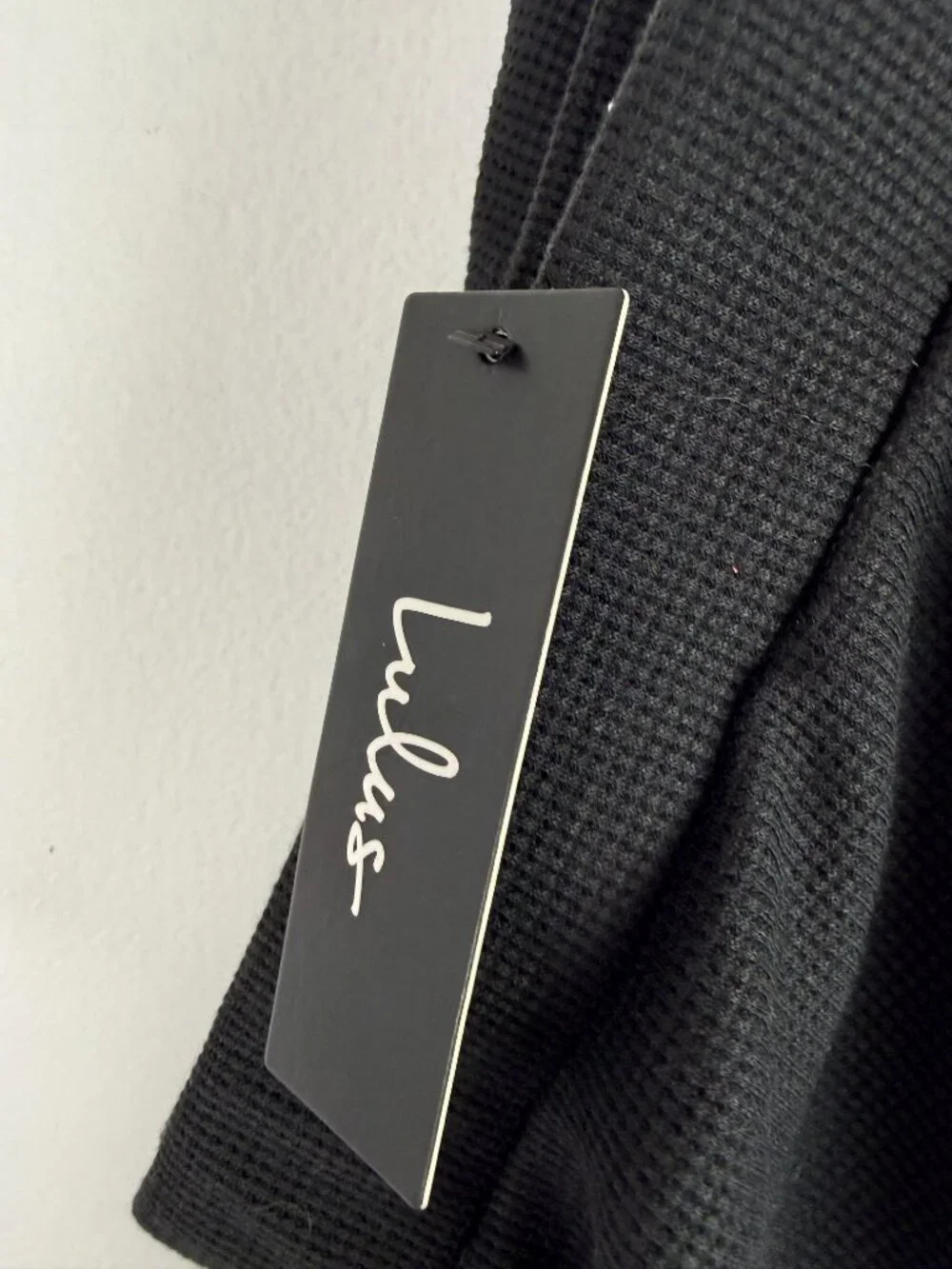 NWT Lulus Expert Chiller Black Waffle Knit Shorts Flowy Size XL NEW - Picture 10 of 10